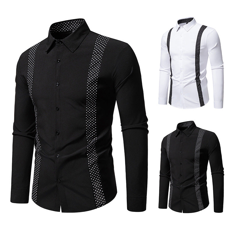 Herren Businesshemd mit Schulterträgern und modernem Design Aliams