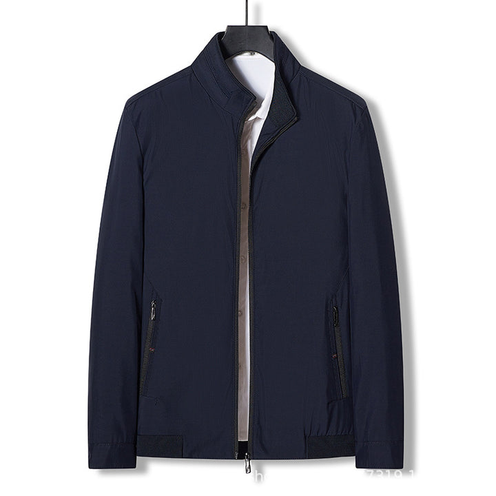 Herren funktionale Outdoor-Jacke mit hohem Kragen und atmungsaktiven Eigenschaften Aliams