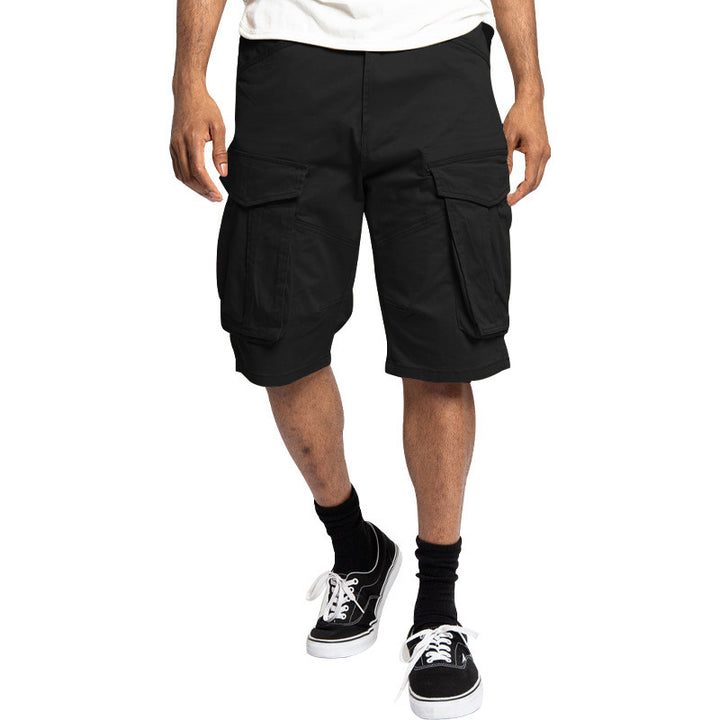 Herren Cargo-Shorts mit vielseitigen Taschen und elastischem Bund Aliams
