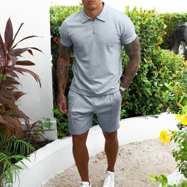Herren Poloshirt und Shorts Set Aliams