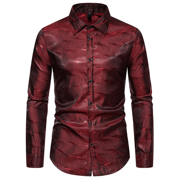 Herren Elegantes Hemd mit einzigartigem Strukturdesign Aliams