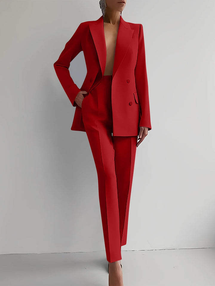 Elegantes Blazer & Hosen Set Für Damen