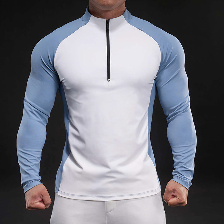 Herren Sportliches Langarmoberteil mit Reißverschluss Aliams