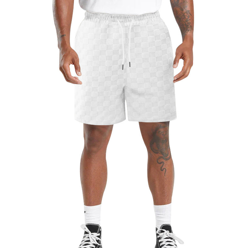 Herren Funktionale Sportshorts im modischen Karomuster Aliams