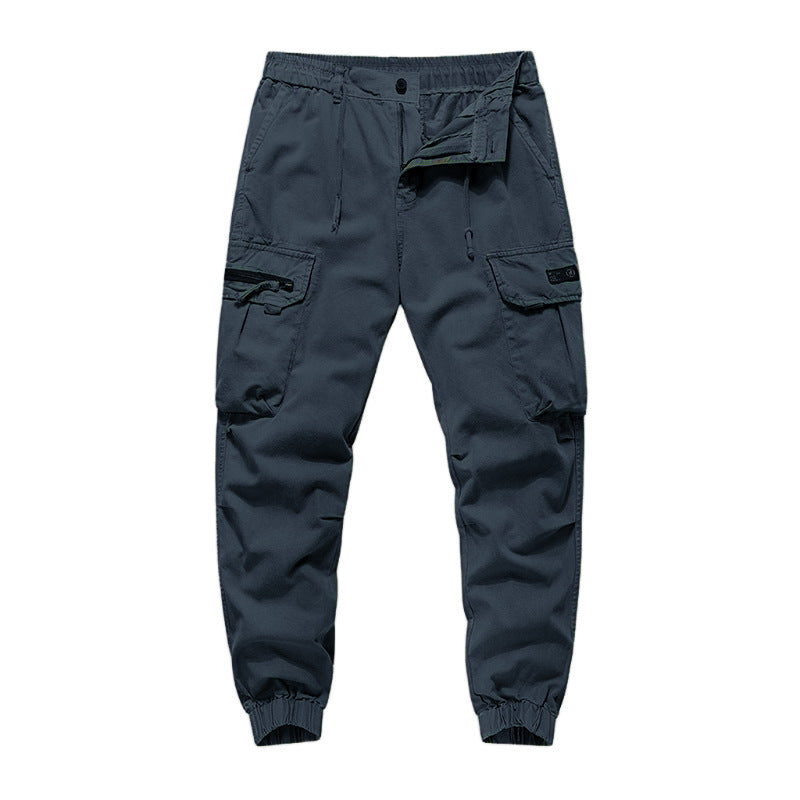 Herren Cargo-Hose mit elastischem Bund und mehreren praktischen Taschen Aliams