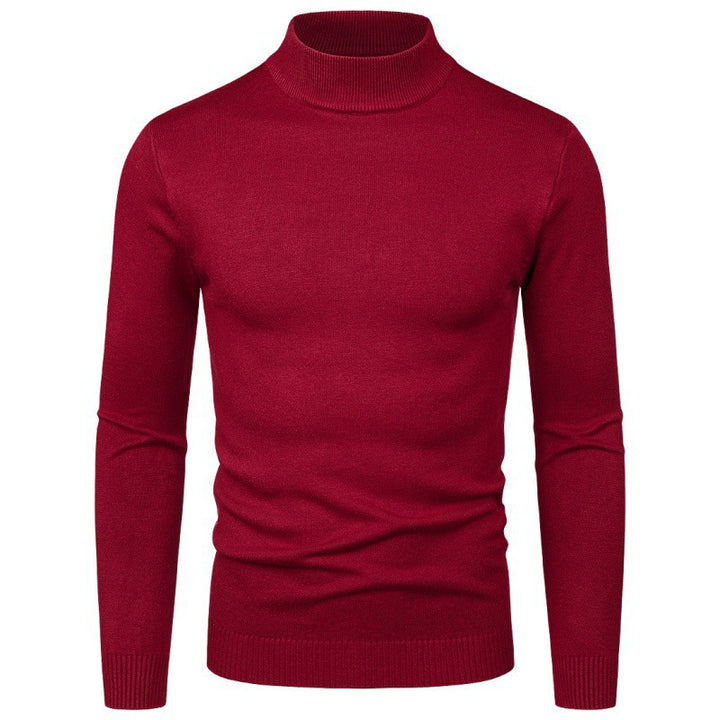Herren eleganter Rollkragenpullover aus feiner Baumwollmischung Aliams