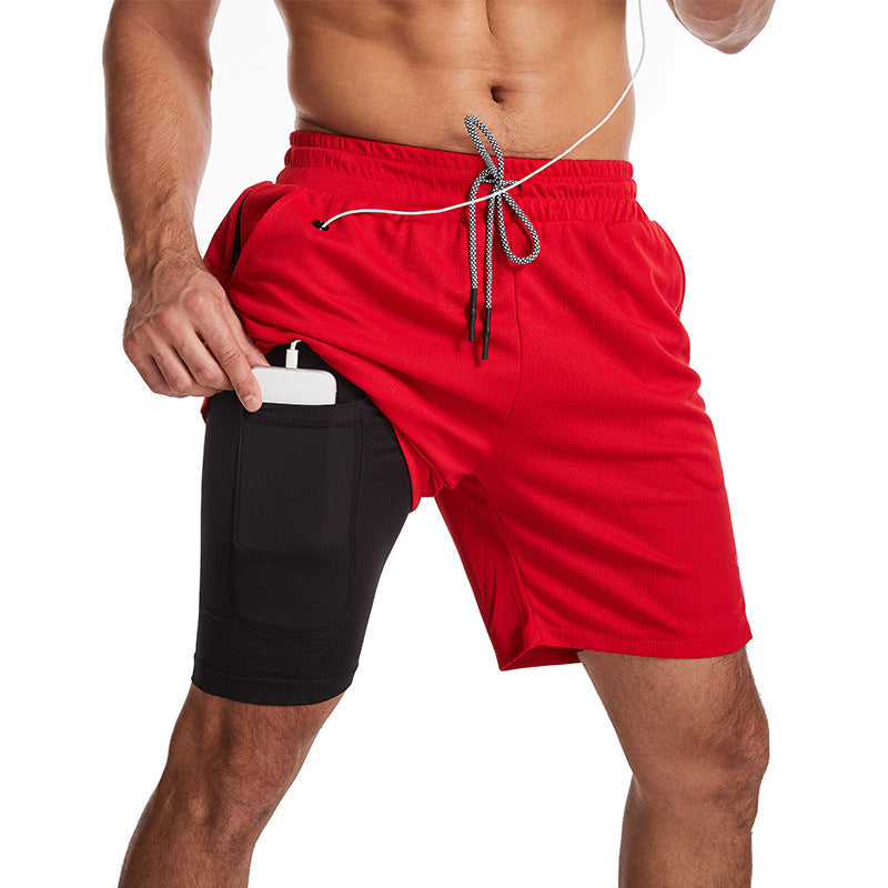 Herren Sportliche Hybrid-Shorts mit praktischen Taschen und atmungsaktivem Material Aliams