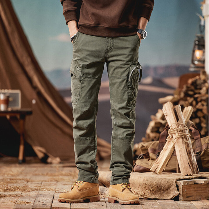 Herren Cargo-Hose mit praktischen Taschen und elastischem Bund Aliams