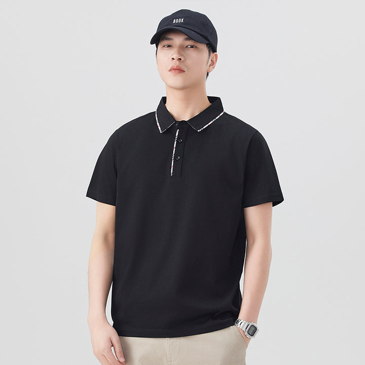 Herren Poloshirt mit modischem Kragen-Design Aliams