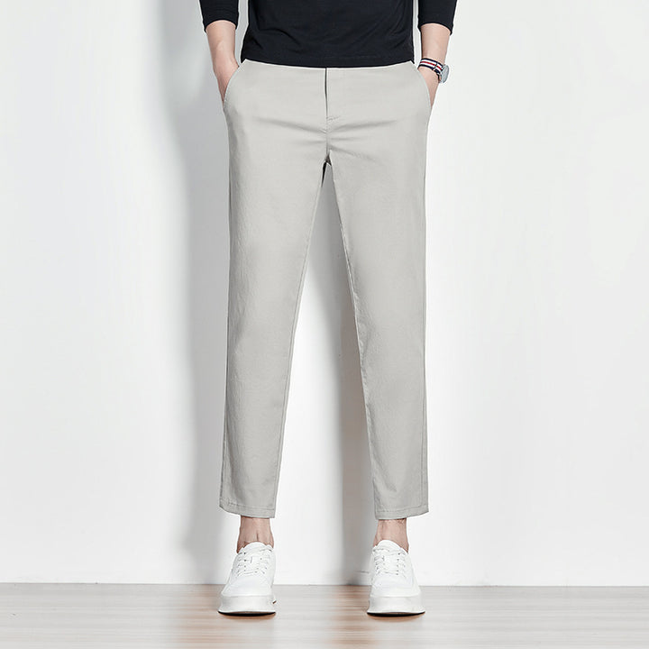 Herren Chinohose mit schmalem Schnitt und elastischem Bund Aliams