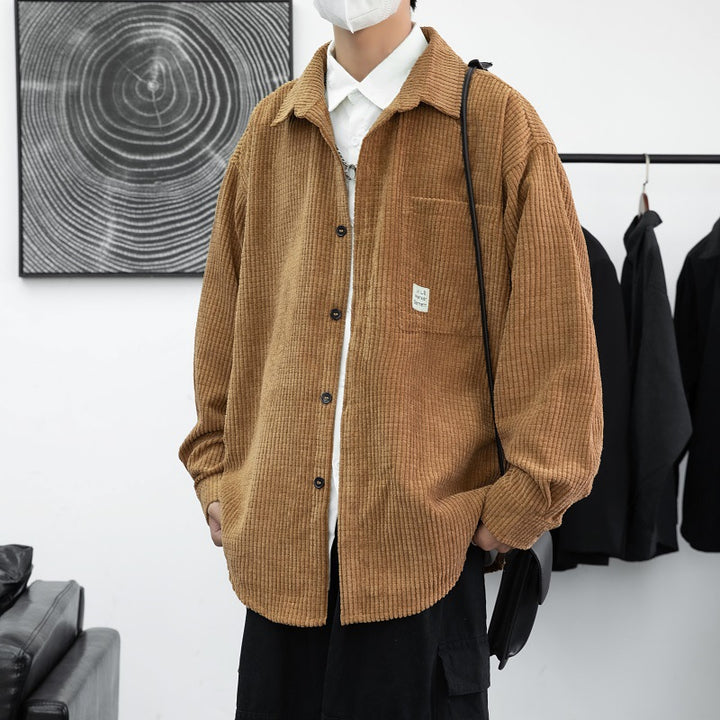 Herren Kordhemdjacke mit praktischen Brusttaschen und lässigem Schnitt Aliams