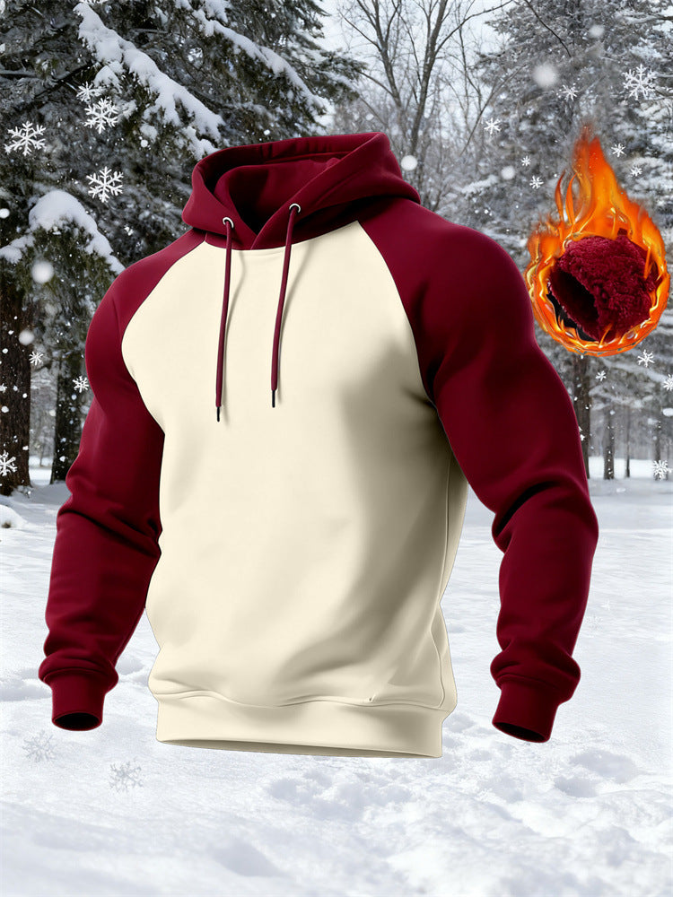 Herren Kapuzenpullover mit Raglanärmeln und modernem Schnitt Aliams