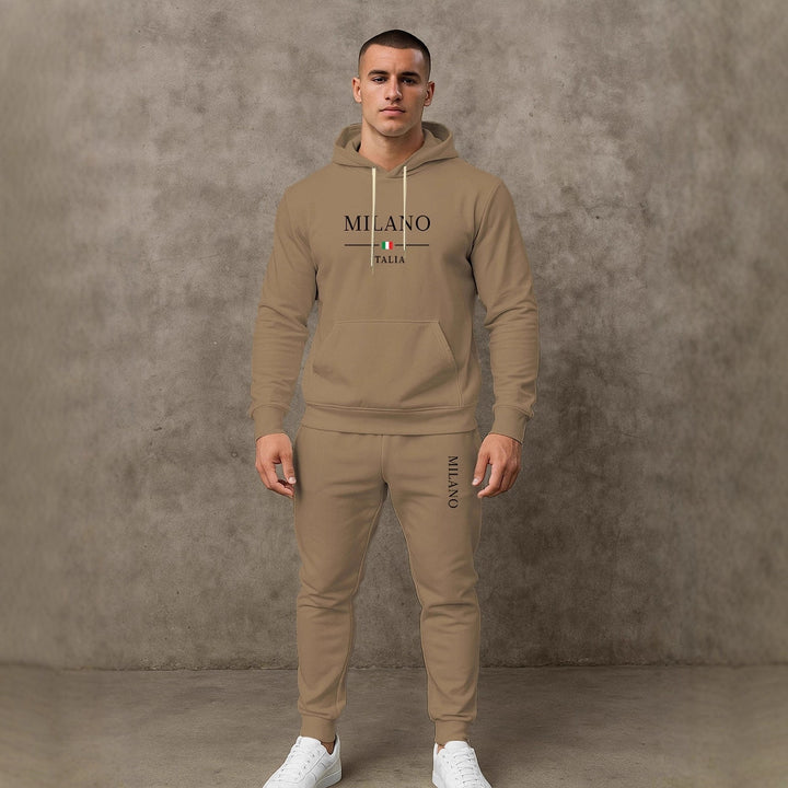 Herren Sportlicher Hoodie und Jogginghose Set Aliams