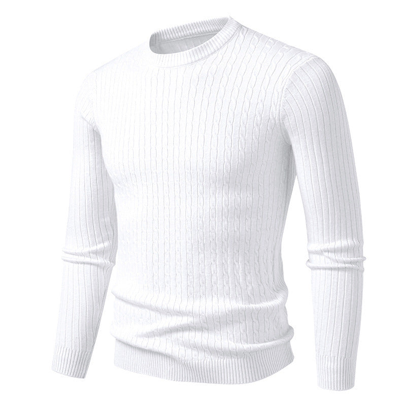 Herren Grobstrickpullover mit modernem Zopfmuster Aliams