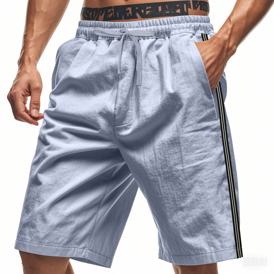 Herren Sportliche Freizeithosen mit elastischem Bund und funktionalen Seitentaschen Aliams