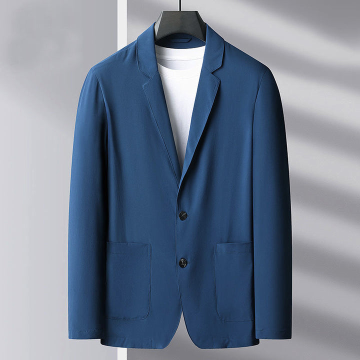 Herren Slim Fit Blazerjacke aus atmungsaktivem Stoff Aliams
