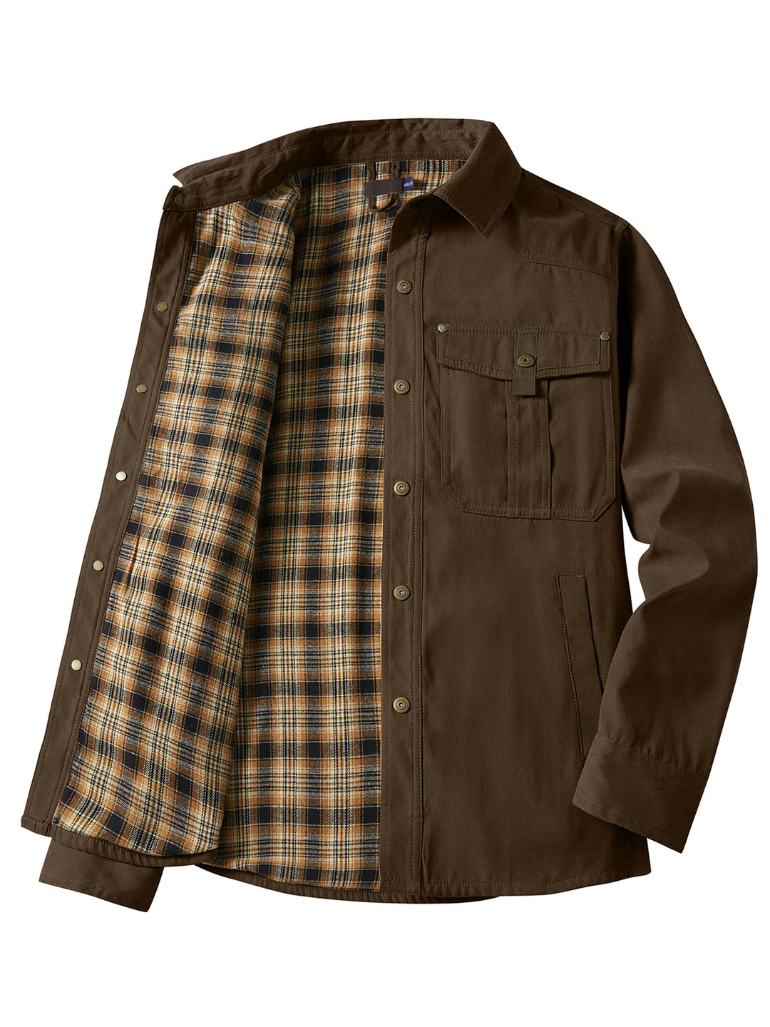 Herren Flanell gefütterte Arbeitsjacke Aliams