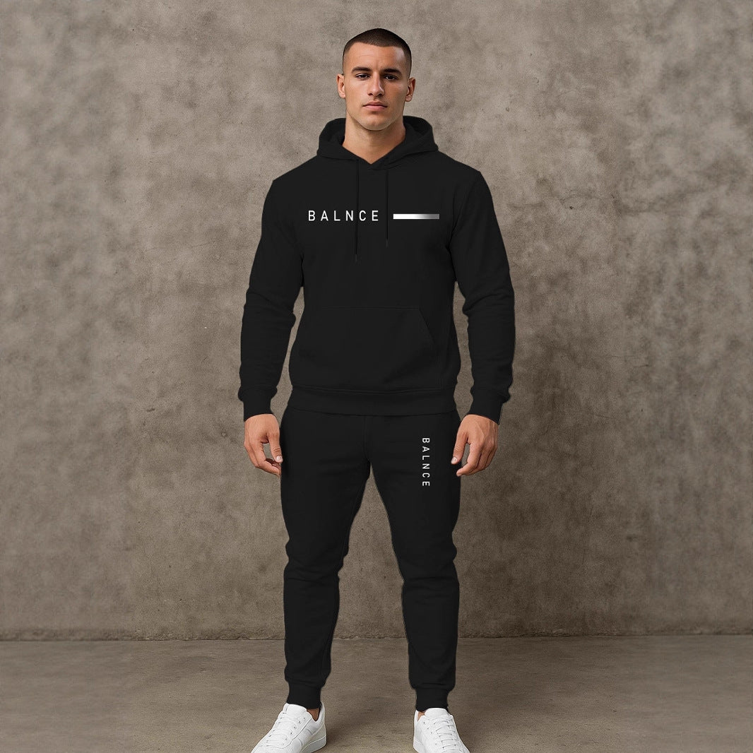 Herren Sportliches Jogginganzug-Set mit Kapuze und praktischen Taschen Aliams