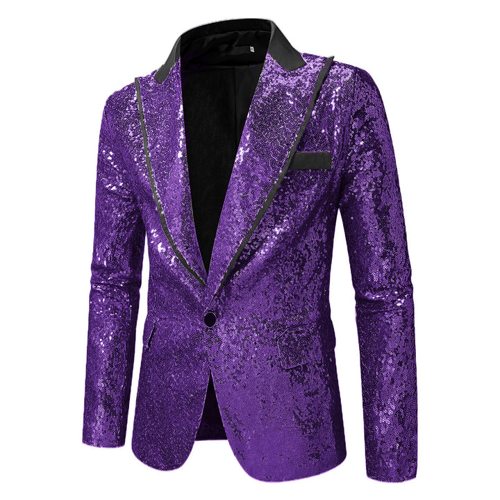 Herren Glitzernder Smokingblazer aus hochwertigem Satin Aliams