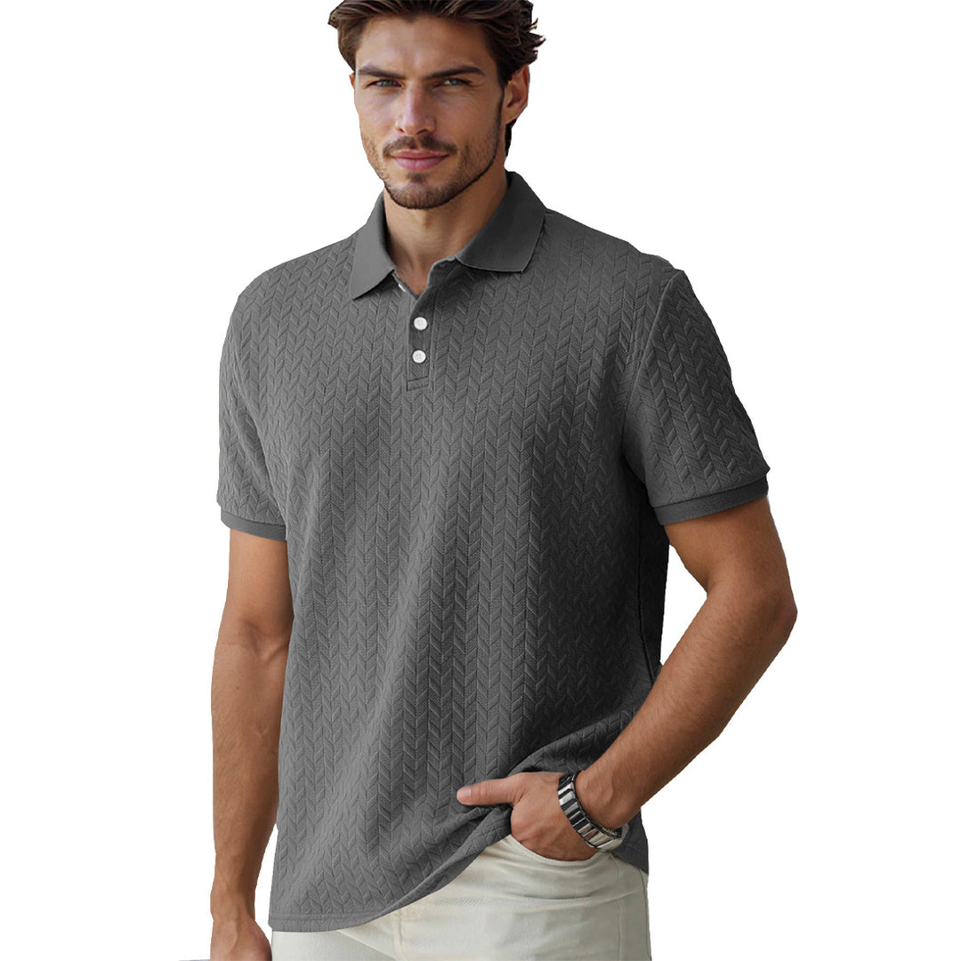 Herren sportliches Poloshirt mit strukturiertem Design Aliams