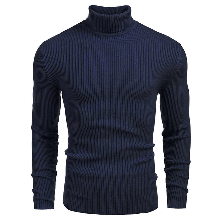 Herren Stehkragenpullover aus feiner Rippstruktur Aliams