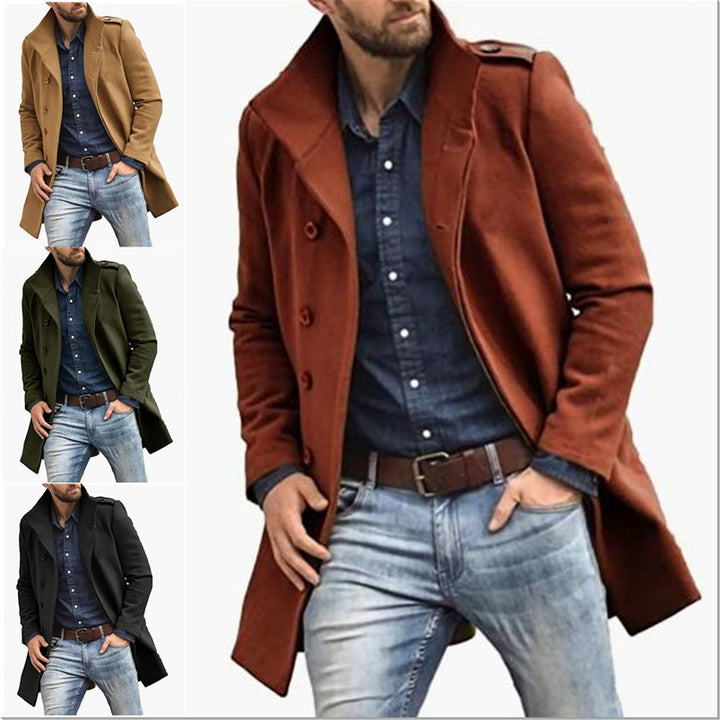 Herren klassischer Trenchcoat mit modernem Schnitt Aliams