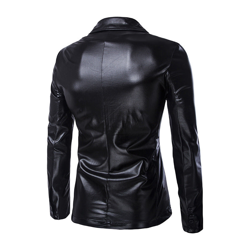 Herren Glamouröser Satin-Blazer Aliams