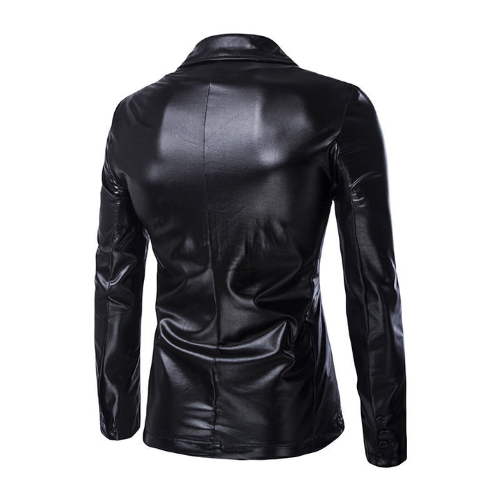 Herren Glamouröser Satin-Blazer Aliams