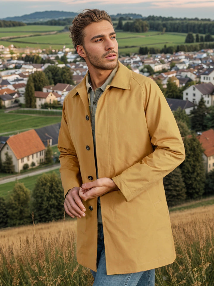 Herren wetterfeste Übergangsjacke mit praktischen Taschen Aliams