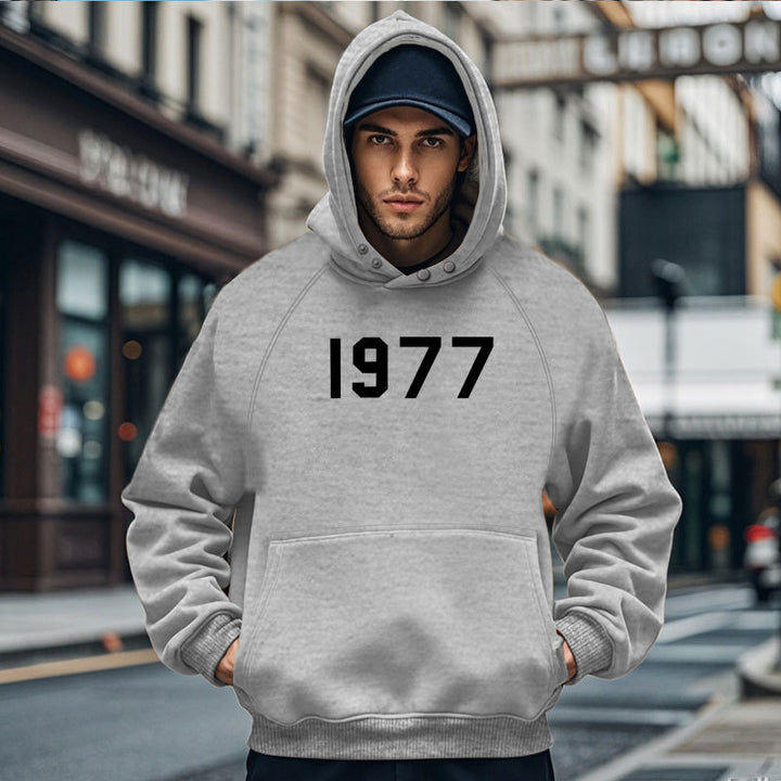 Herren Gemütlicher Kapuzenpullover mit ausgefallenem Design und praktischen Taschen Aliams