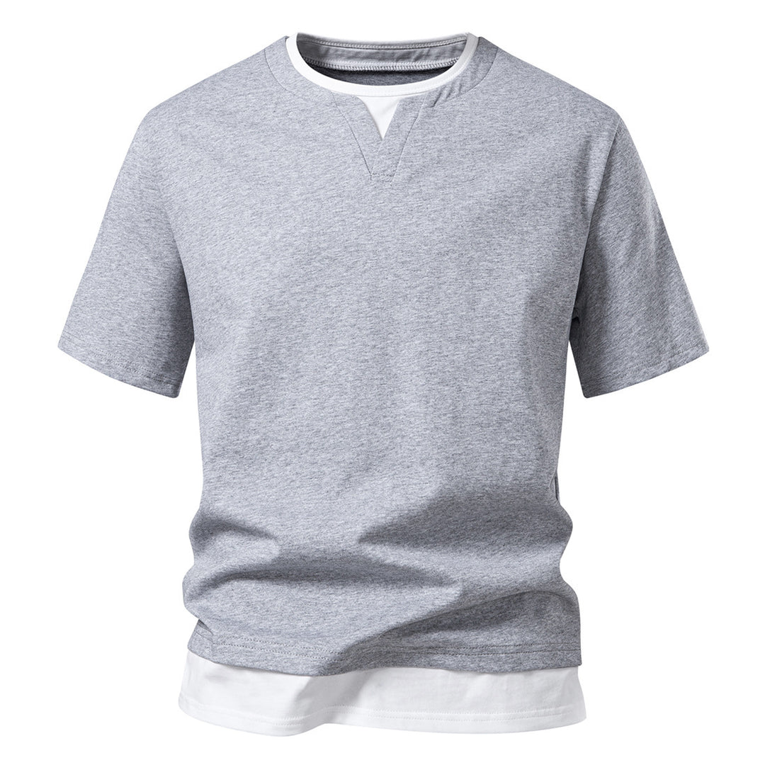 Herren V-Ausschnitt T-Shirt mit modernem Schnitt und lässigem Look Aliams