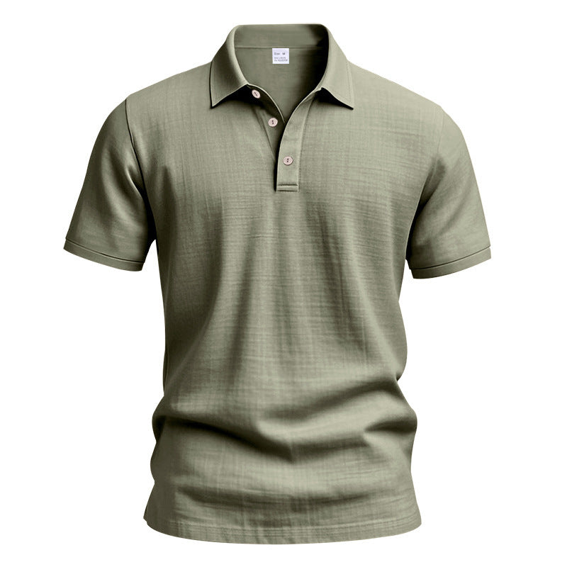 Herren Poloshirt mit strukturiertem Design und modischen Knopfdetails Aliams