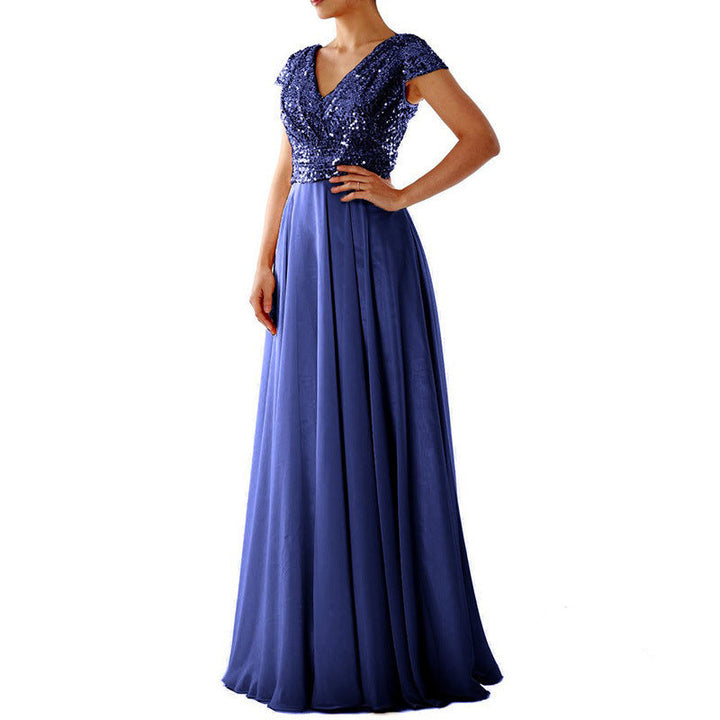 Damen Abendkleid mit funkelndem Oberteil Aliams