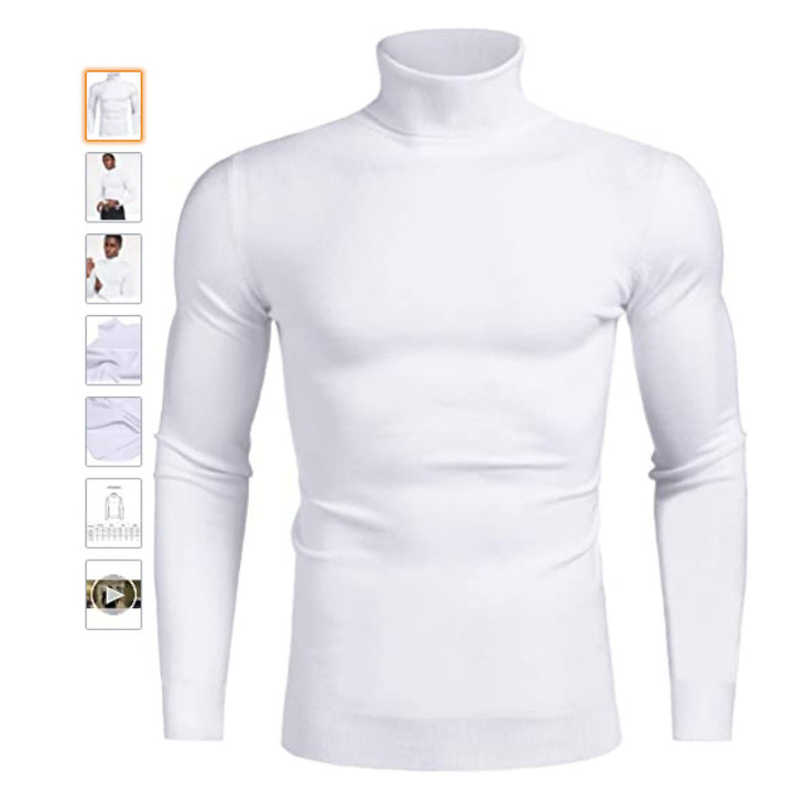 Herren hochabschließender Rollkragenpullover Aliams