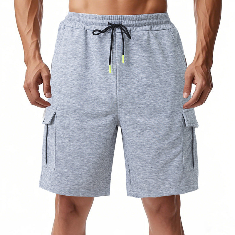 Herren funktionale Sportshorts mit praktischen Seitentaschen und elastischem Bund Aliams
