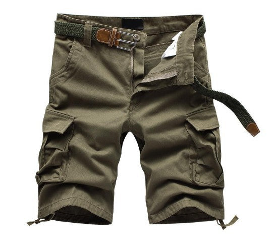Herren Cargo-Shorts mit vielseitigen Taschen und verstellbarem Bund Aliams