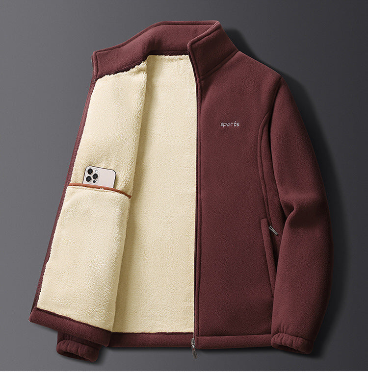 Herren Fleecejacke mit kuscheligem Innenfutter Aliams