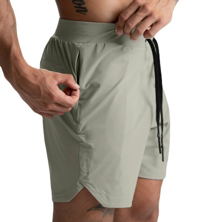 Herren funktionale Sportshorts mit Reißverschlusstaschen Aliams