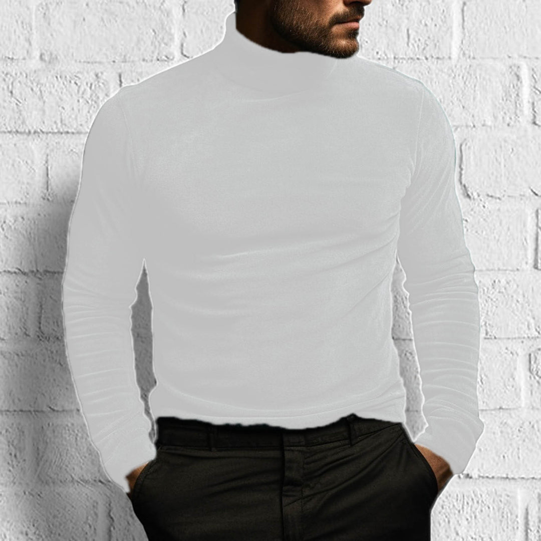 Damen Elegantes Rollkragenoberteil aus hochwertigem Samt Aliams