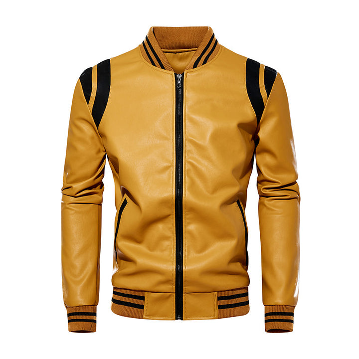 Herren sportliche Bomberjacke mit strukturiertem Design und seitlichen Eingrifftaschen Aliams