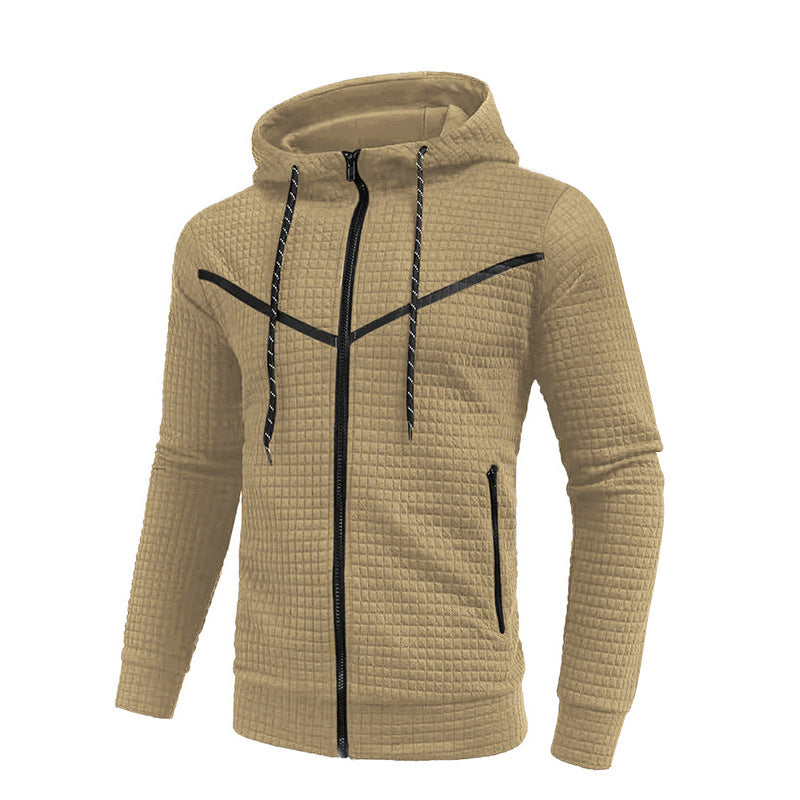 Herren stylische Jacke mit strukturiertem Design und praktischem Reißverschluss Aliams