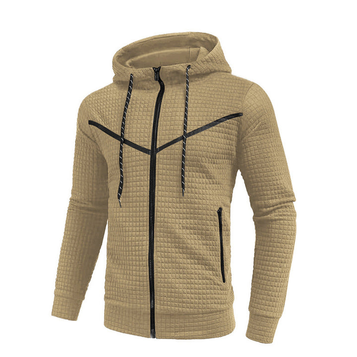 Herren stylische Jacke mit strukturiertem Design und praktischem Reißverschluss Aliams