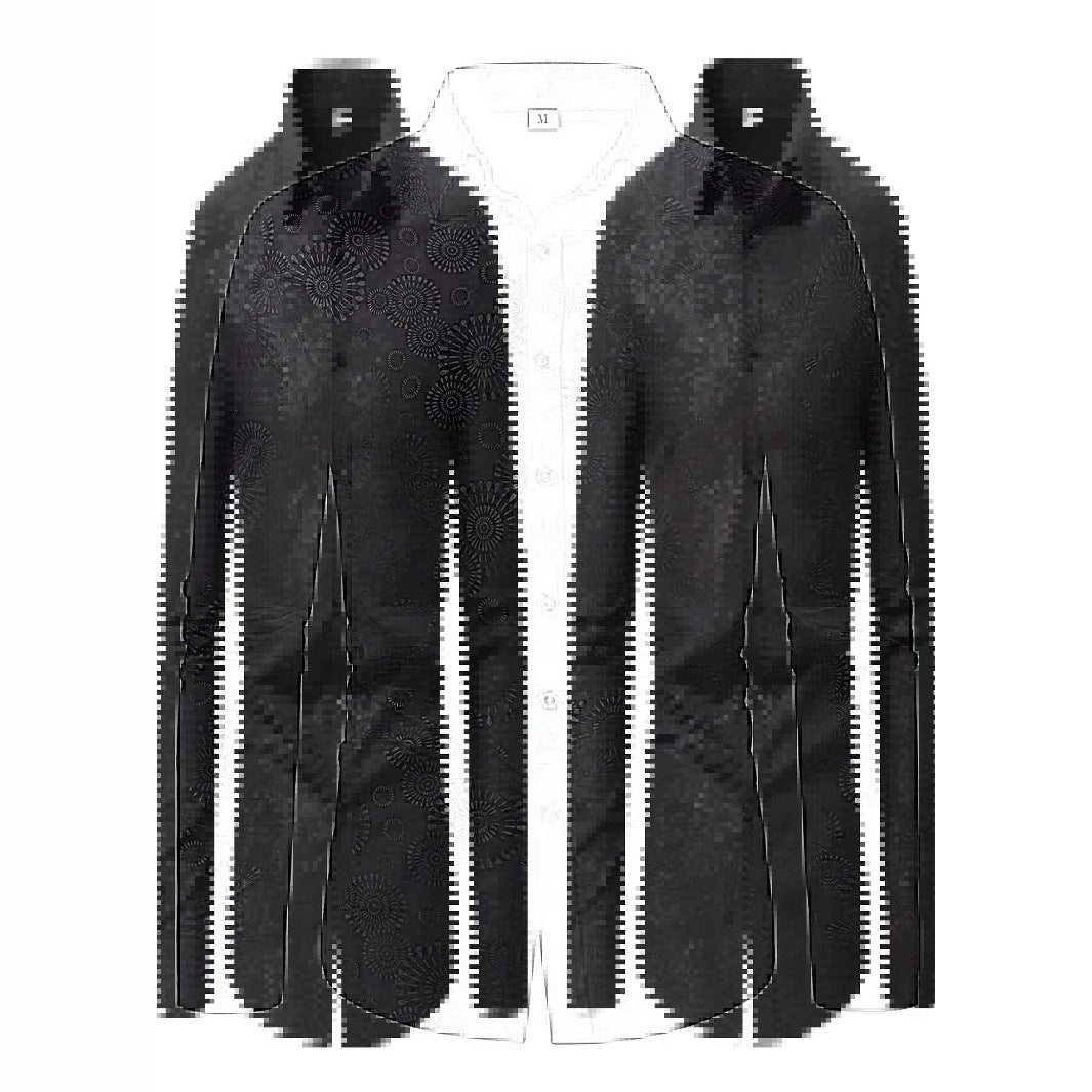 Herren Hemd mit feinem Musterdruck Aliams