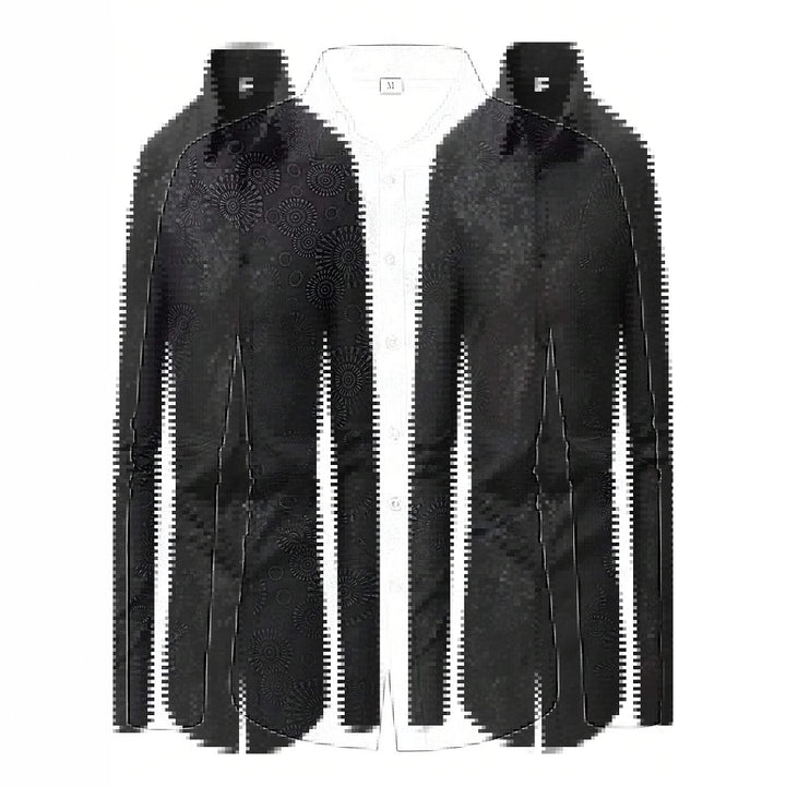 Herren Hemd mit feinem Musterdruck Aliams