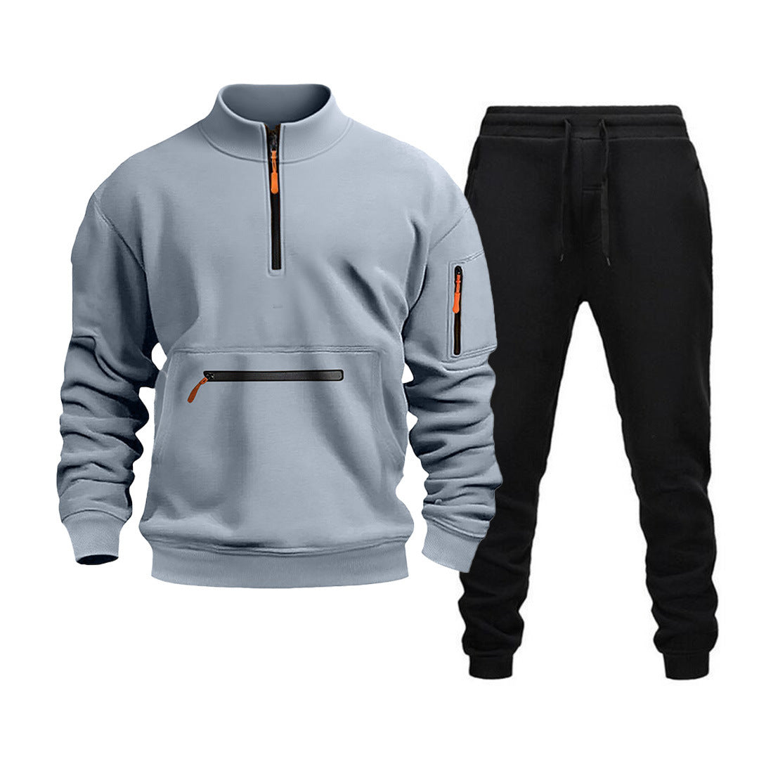 Herren Sportliches Sweatshirt und Jogginghose Set Aliams