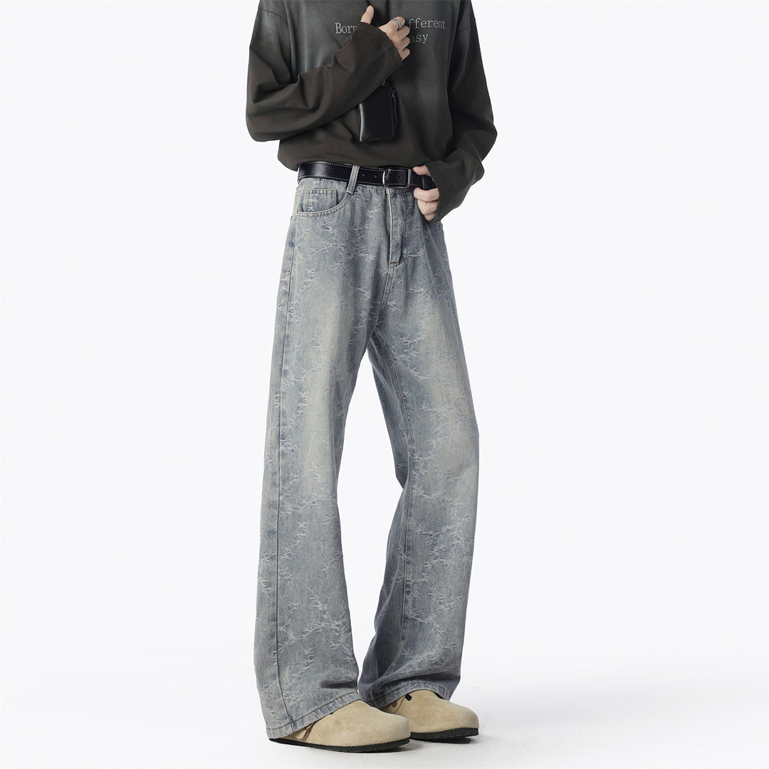 Herren Weite Jeans mit einzigartigem Muster und hohem Tragekomfort Aliams
