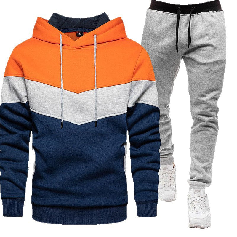Herren sportliches Kapuzenpullover- und Jogginghosen-Set Aliams