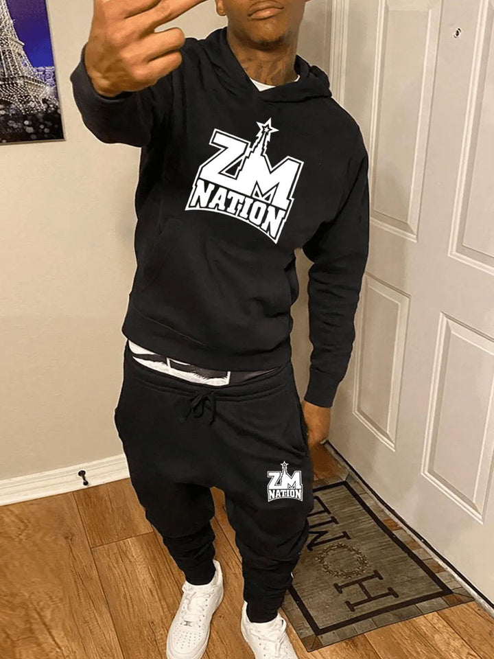 Herren Hoodie- und Jogginghose-Set mit hochwertigem und bequemen Material Aliams