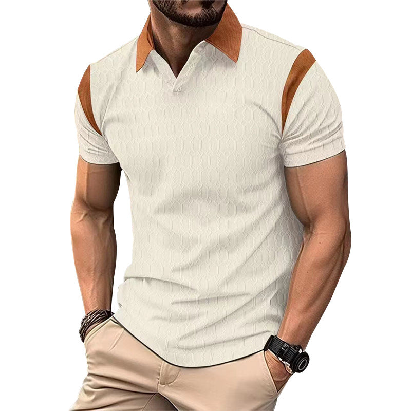Herren Kurzarm Poloshirt mit strukturiertem Kragen und sportlichem Design Aliams