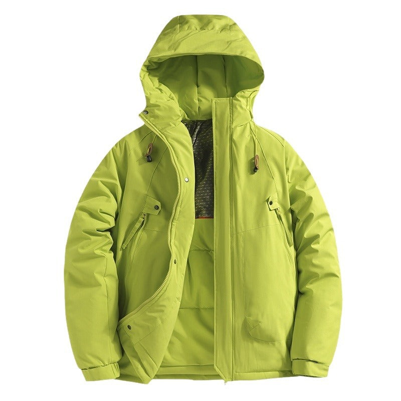 Herren Funktionsjacke mit verstellbarer Kapuze und isolierter Innenausstattung Aliams